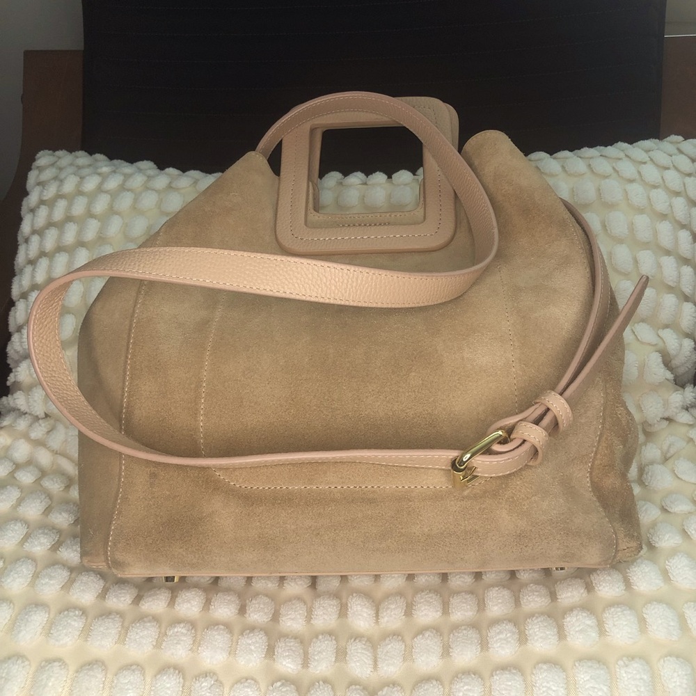 TMRW Studio Antonio Suede/Leather Bag Tan